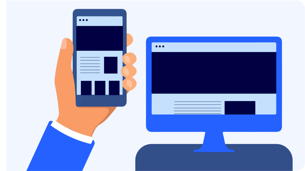 Persona sosteniendo un celular, demostrando la importancia de tener un ecommerce mobile-first