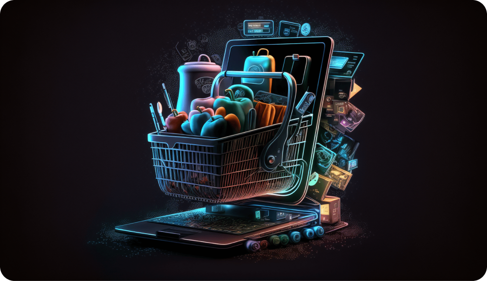 Ilustración de comercio conversacional