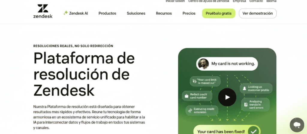 Alternativas a WhatsApp Business: Zendesk Sunshine